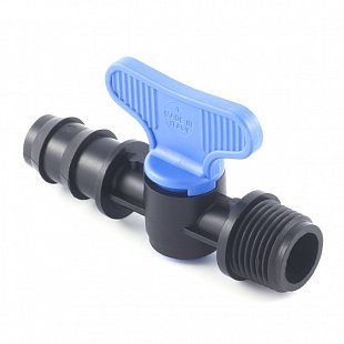 Кран для капельного полива 16 x 3/4" НР (Plast Project 3920.016D)